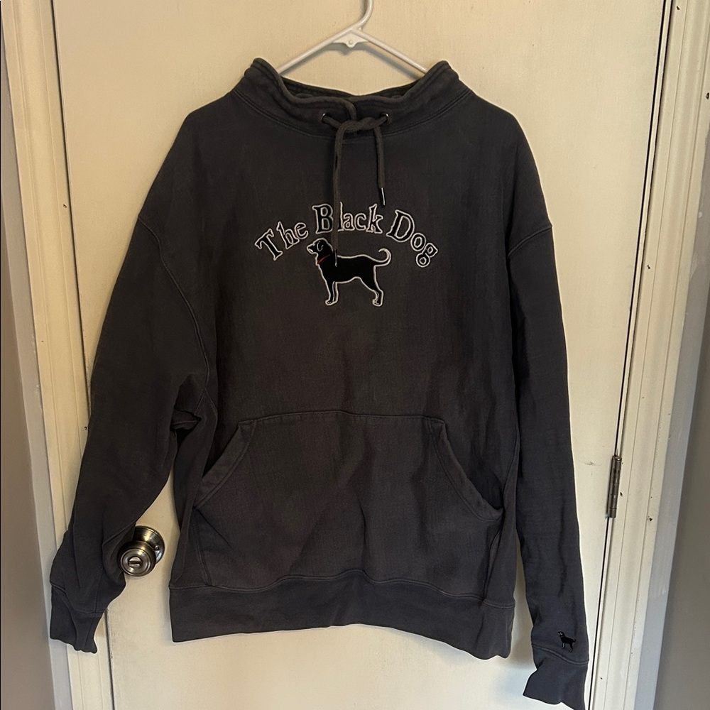 The Black Dog Charcoal/Grey Blue Embroidered Sweatshirt